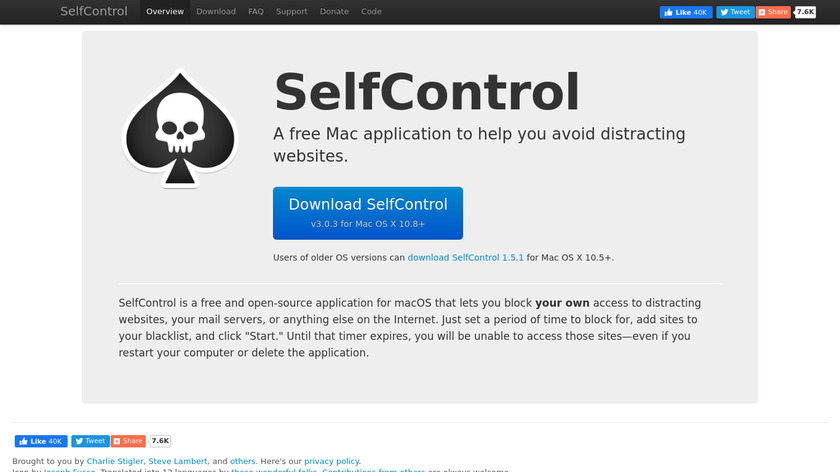self control application for mac